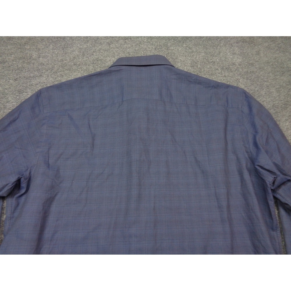 Brioni Ventiquattro Shirt Mens 17 1/2" 44 Neck Blue Long Sleeve Made in Italy - Picture 2 of 13